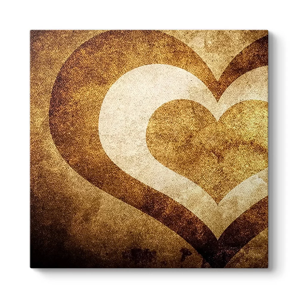 Brown Heart Tablosu - Model 3